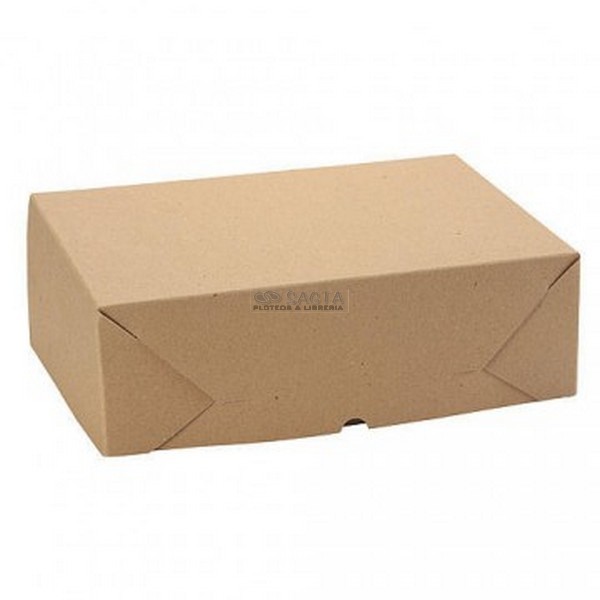 CAJA DE CARTON P/ARMAR OFICIO 12CM MARRON