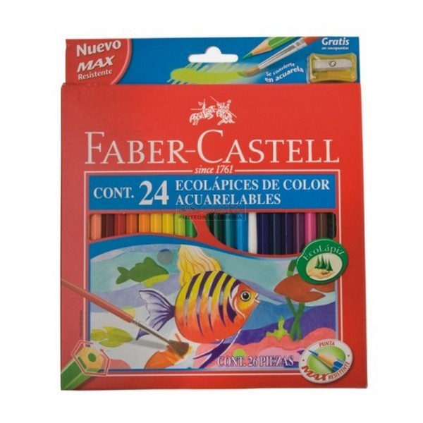 CAJA LAPIZ FABER CASTELL X 24 ACUARELABLES