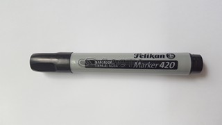 MARCADOR PELIKAN 420 AL AGUA PUNTA RENDONDA NEGRO