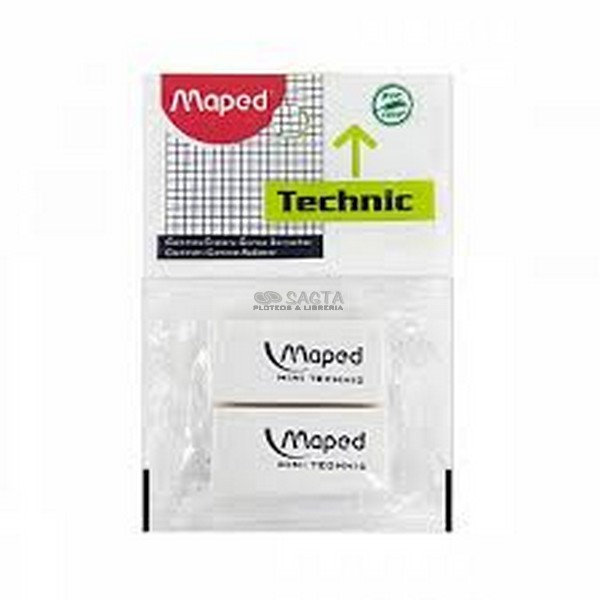 BLISTER X 2 GOMA DE BORRAR MAPED TECHNIC (611300-5)