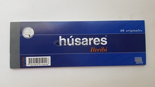 TALONARIO DE RECIBO CHICO HUSARES 1902     