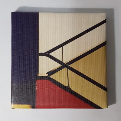 CANVAS ABSTRACTO ARQUITECTURA 16CM X 16CM 