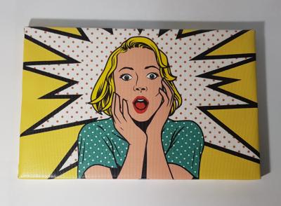 CANVAS CHICA SORPRENDIDA 16CM X 25CM