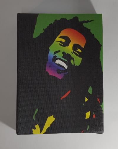 CANVAS BOB MARLEY 13CM X 18CM