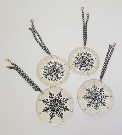 COLGANTES MANDALAS CON CADENA 6CM - 3MM