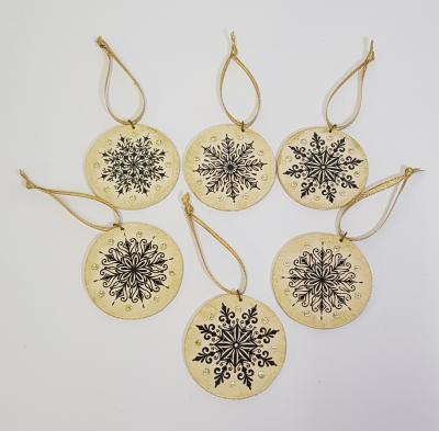 COLGANTES MANDALAS CON CINTA 6CM - 3MM