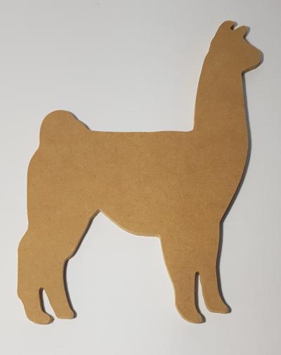 LLAMA MDF 3MM - 15CM X 20CM EN CRUDO