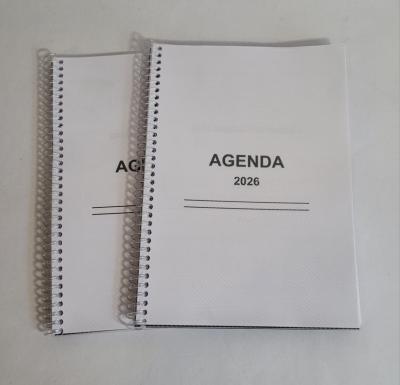 AGENDA 2026 SAGTA A5 - ECONOMICA ANILLADO PLASTICO TAPA TRANSPARENTE