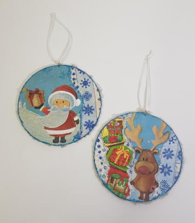 COLGANTE NAVIDEñO CDS SIMPLE DECOUPAGE