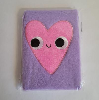 ANOTADOR PELUCHE  - TAPA DURA - 80 HOJAS RAYADAS. 19  X 14  CM BB-68807 FLUFFY JOURNAL