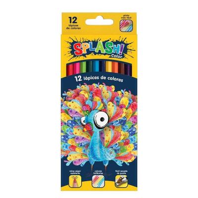 LAPICES DE COLORES SPLASH X 12 LARGOS