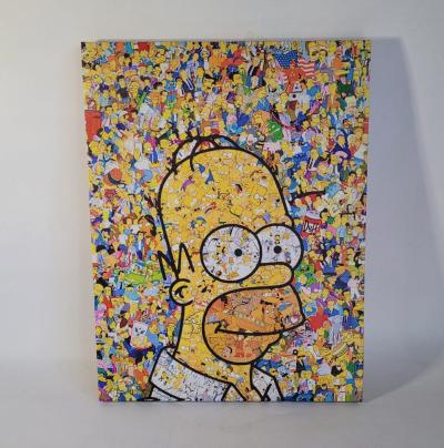 CANVAS PERSONAJE HOMERO SIMPSON 20CM X 30CM 