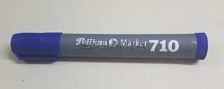 MARCADOR PELIKAN 710 SOLVENTE - PUNTA CHATA - AZUL