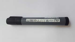 MARCADOR PELIKAN 710 SOLVENTE - PUNTA CHATA - NEGRO